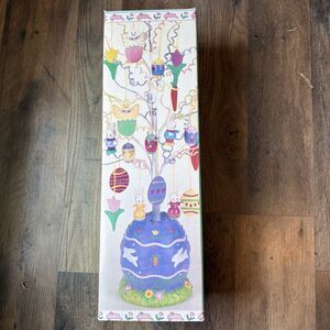 VTG 18" Kurt Alder Easter Tree and Hand Painted Easter Ornaments, Decoration 90s